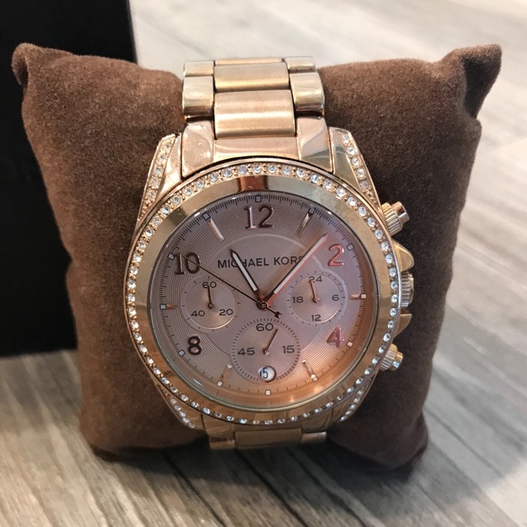 Michael Kors Rose Gold Watch | Embellished Bezel | Big Face - Picture 13 of 13